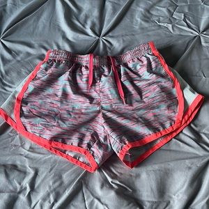 size small multi coloured athletic shorts, in great condition!